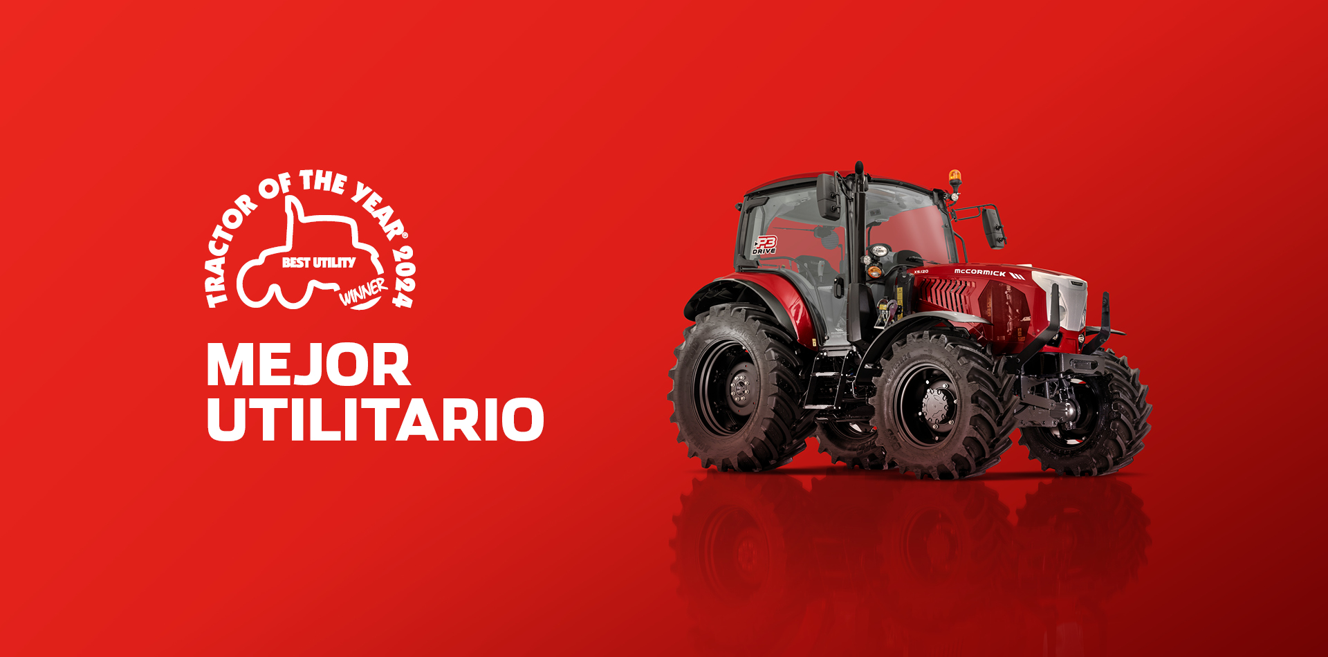 Tractor elegido mejor utilitario del 2024: McCormick X5.120 P3-Drive